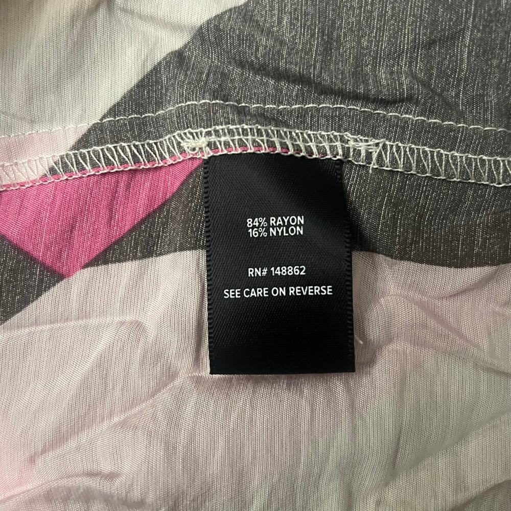 NWT Torrid 0 L 12 Giant Geo Tiered Maxi Dress Plus Pink Yellow Pockets - Picture 12 of 16